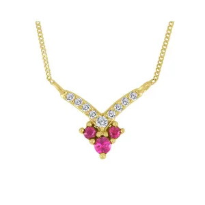 Ruby and Diamond Necklace