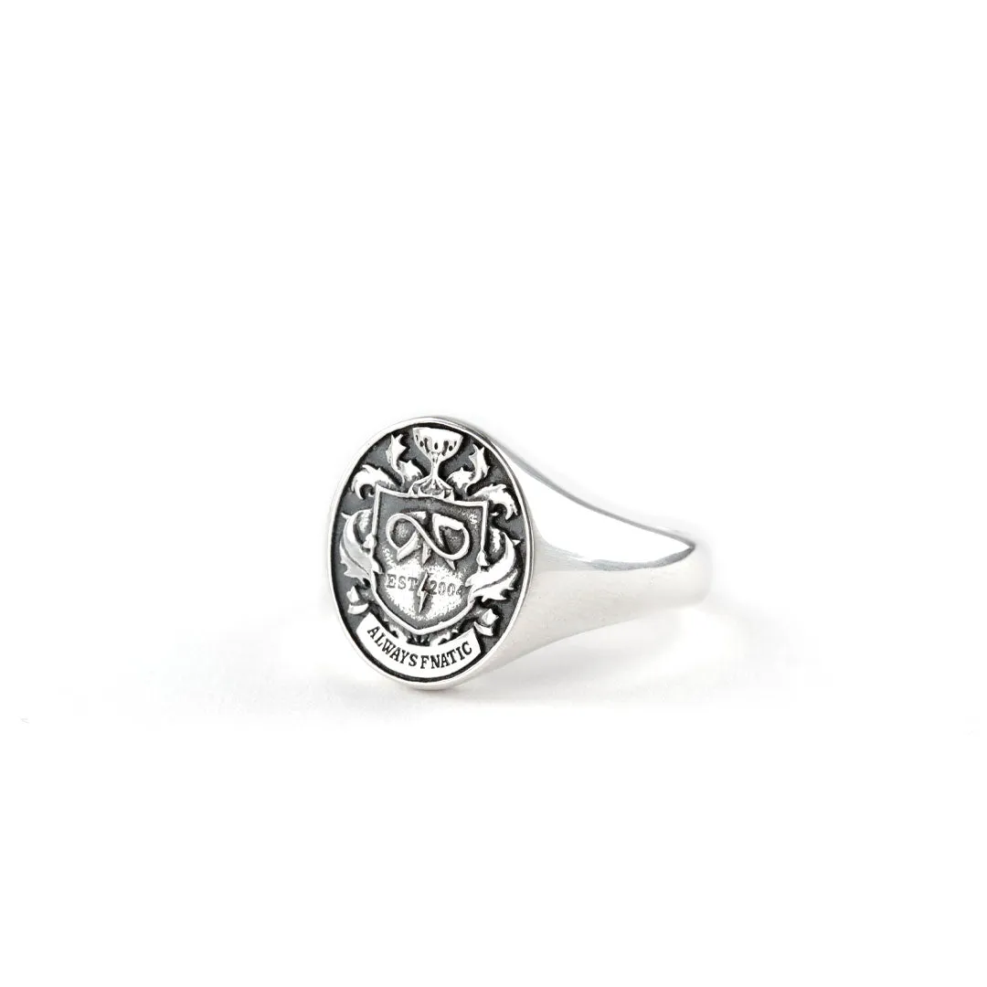 Silver Fnatic Signature Crest Ring