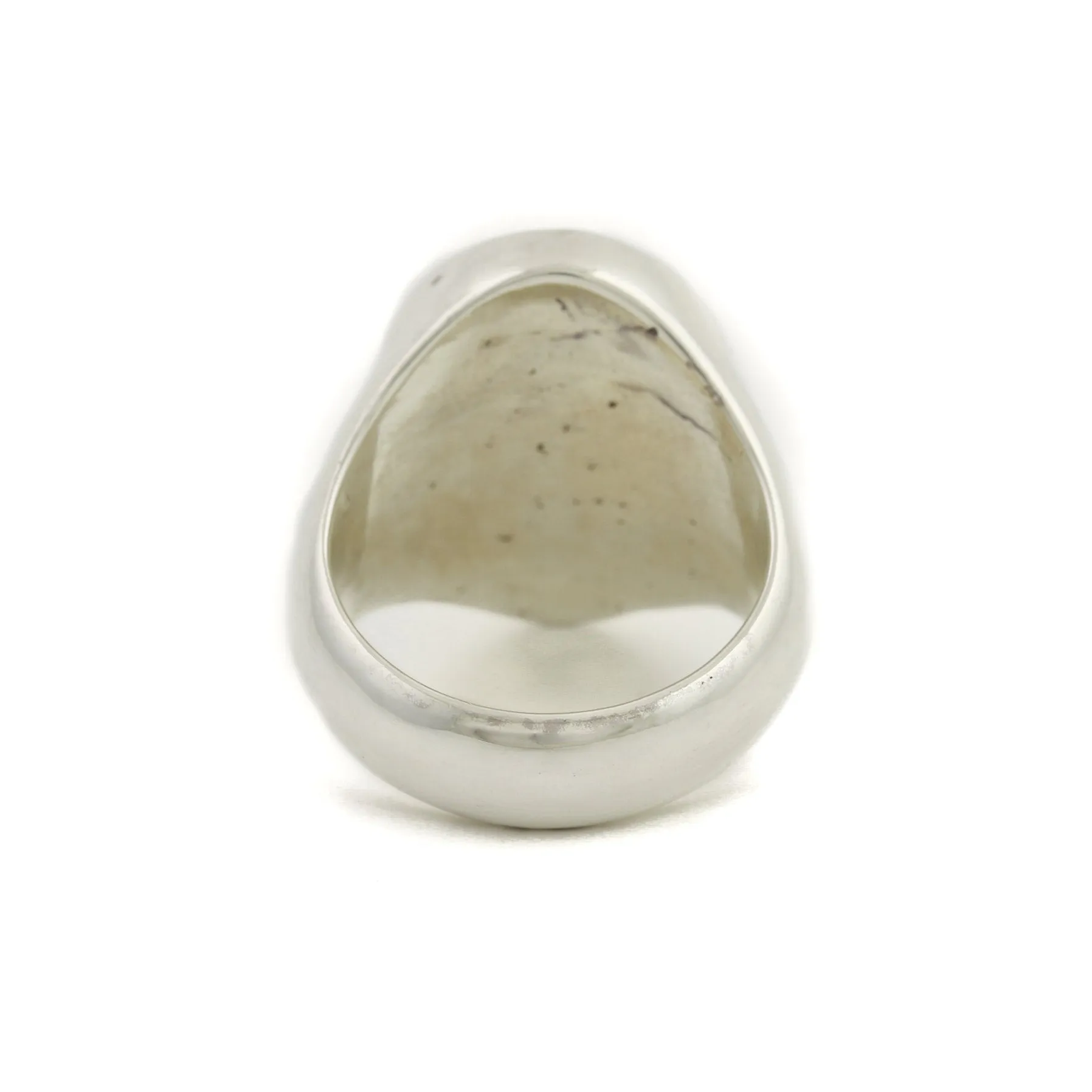 Silver x Oval Variscite Inlay Signet