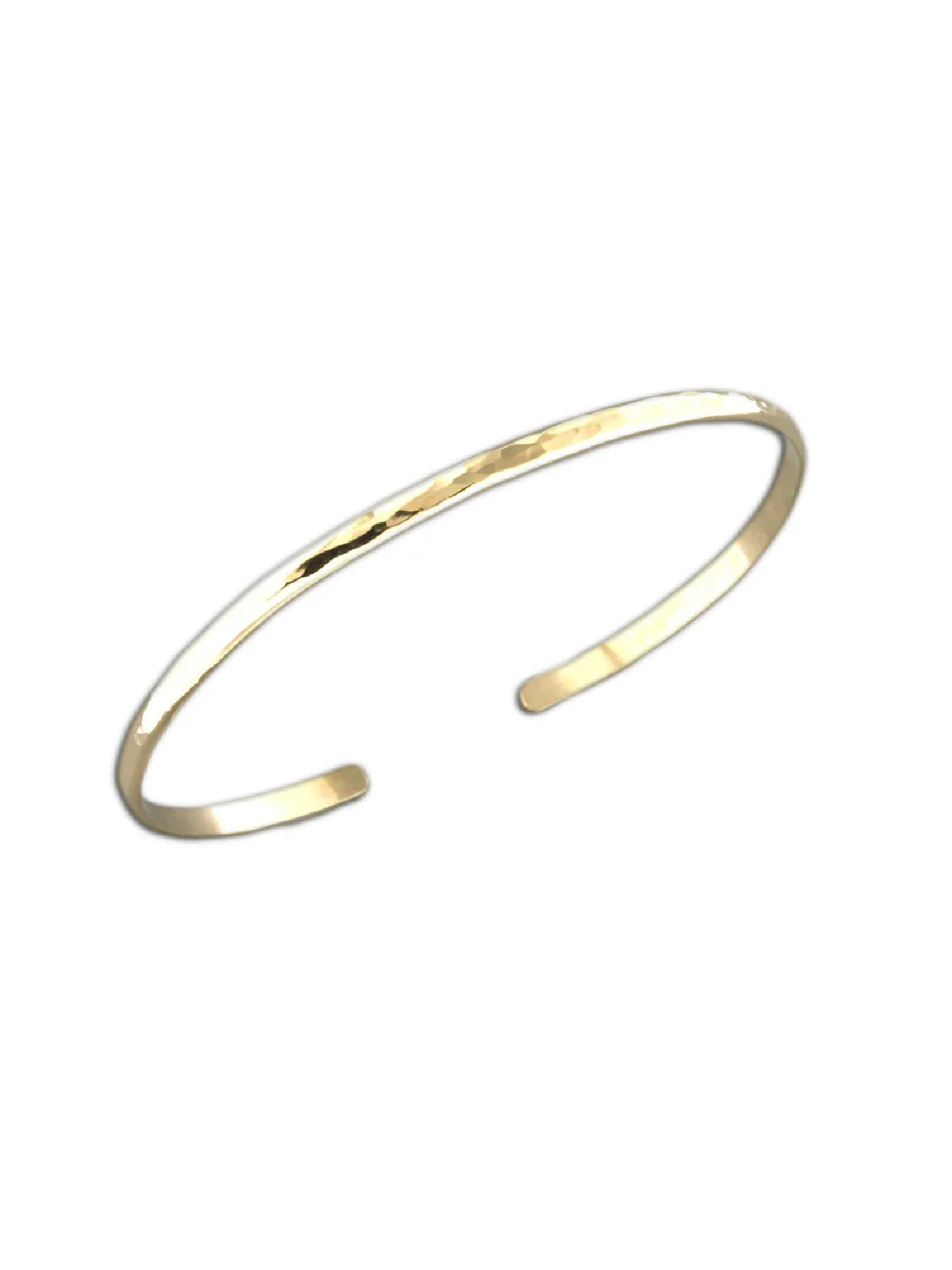 Slender Hammered Cuff Bracelet